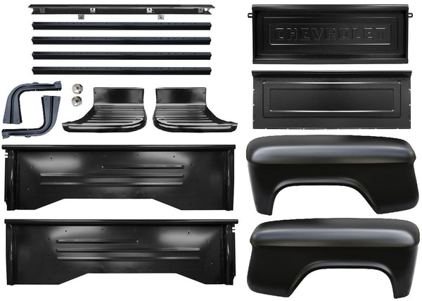 55-59 Chevy/GMC Truck Complete Short bed 6' Stepside Bed