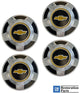 76-87 Chevy C10 2wd Truck 15"/16" Wheel Chrome Hub Caps with Bowtie