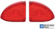 (2) 60-66 Chevy/GMC Suburban & Panel Van Rear Red Tail Light Lenses Pair