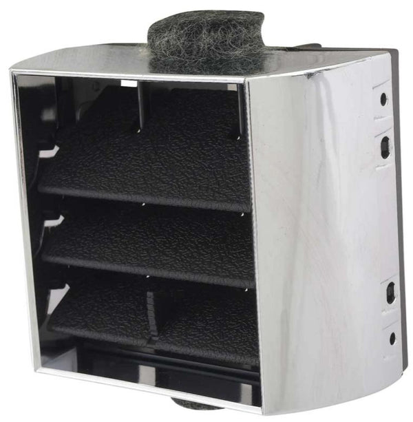 73-80 Chevy/GMC Truck Chrome/Black Dash A/C LH Lower Square & 3 Rectangle Vents