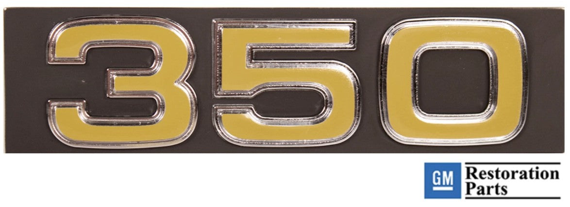 75-76 Chevy C/K Pickup Truck "350" Grille Emblem Badge