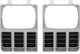 81-82 Chevy C10 Truck LH & RH Argent Single Headlight Bezels (Pair)