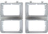 81-82 Chevy/GMC C10 Truck LH & RH Argent Dual Headlight Bezels (Pair)