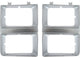 81-82 Chevy/GMC C10 Truck LH & RH Argent Dual Headlight Bezels (Pair)