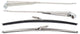 60-66 Chevy/GMC Pickup Truck LH & RH Stainless Windshield Wiper Arm & Blade Set