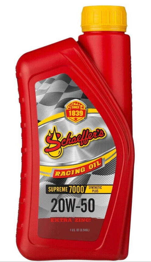 Schaeffer's 20W-50 Racing Oil Synthetic Plus Micron Moly Extra Zinc #705