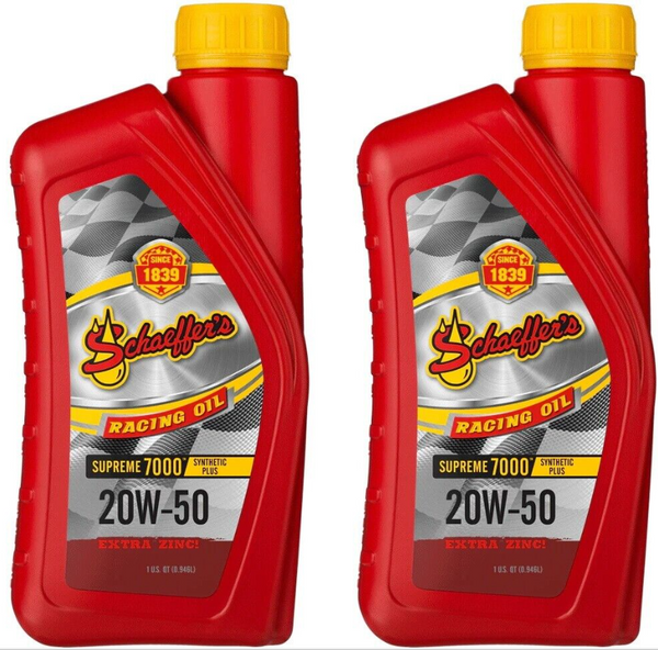 Schaeffer's 20W-50 Racing Oil Synthetic Plus Micron Moly Extra Zinc #705