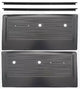 67-72 Chevy/GMC Pickup Truck Black Interior Door Panels w/Trim