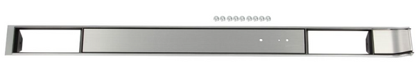 81-87 Chevy/GMC C10 Truck Black and Brushed Aluminum Dash Molding Trim with A/C