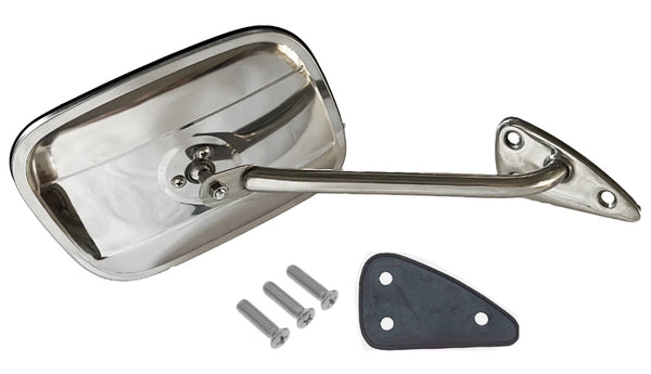 60-66 Chevy/GMC Truck Driver / Passenger Side View Stainless Door Mirrors & Arms