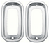 60-66 Chevy/GMC Fleetside Truck Rear Tail Light Turn Signal Aluminum Bezels Pair
