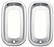 60-66 Chevy/GMC Fleetside Truck Rear Tail Light Turn Signal Aluminum Bezels Pair