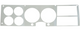 81-87 Chevy/GMC C10 Truck Dash Bezel Brushed Aluminum Applique Insert