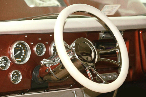 67-72 Chevy Pickup Truck Black Powdercoated Tilt Steering Column Kit with P/S