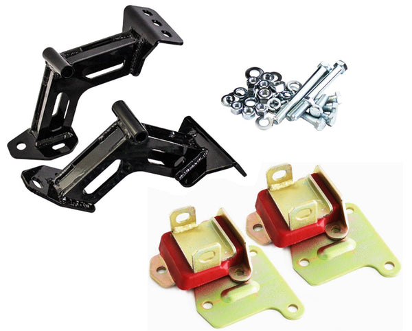 63-67 Chevy/GMC Truck LS Engine Conversion Motor & Transmission Mounts w/ Headers