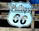 Large Phillips 66 Gas Station Garage Sign