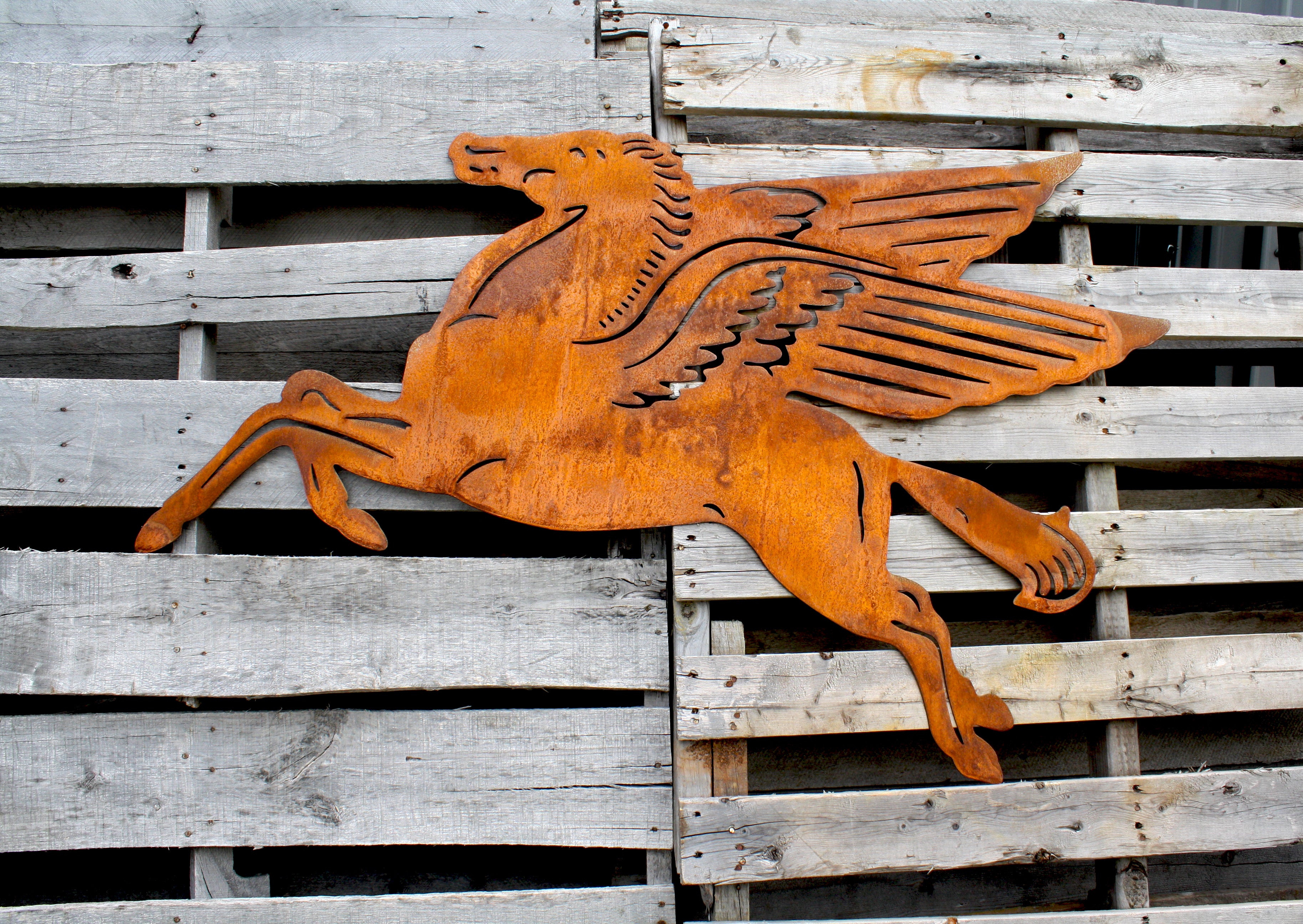 Large Mobil Oil Pegasus Garage Petroleum Art