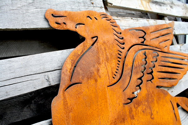 Large Mobil Oil Pegasus Garage Petroleum Art