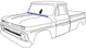 60-66 Chevy/GMC Truck Hood to Cowl Seal Weatherstrip