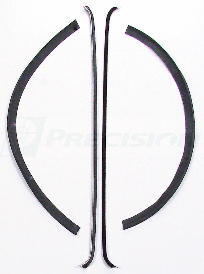 47-50 Chevy Door Beltline Molding Glass Run Channel Weatherstrip Window Seal Kit