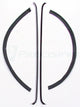 47-50 Chevy Door Beltline Molding Glass Run Channel Weatherstrip Window Seal Kit