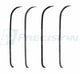 55-59 Chevy Truck Door Beltline Molding Kit 1-PC Glass No Vent Window