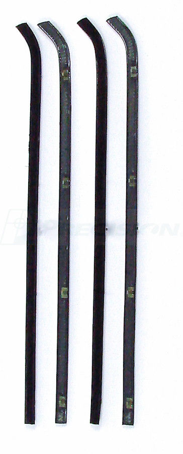 64-66 Chevy/GMC Truck Door Black Beltline Weatherstrip Window 4-PC Seal Kit