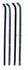 64-66 Chevy/GMC Truck Door Black Beltline Weatherstrip Window 4-PC Seal Kit