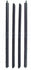 82-93 Chevy/GMC S10 Truck Door Chrome Beltline Weatherstrip Window 4-PC Seal Kit