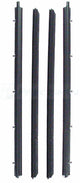 82-93 Chevy/GMC S10 Truck Door Chrome Beltline Weatherstrip Window 4-PC Seal Kit
