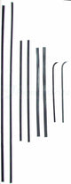 51-54 Chevy Door Beltline Molding Glass Run Channel Weatherstrip Window Seal Kit