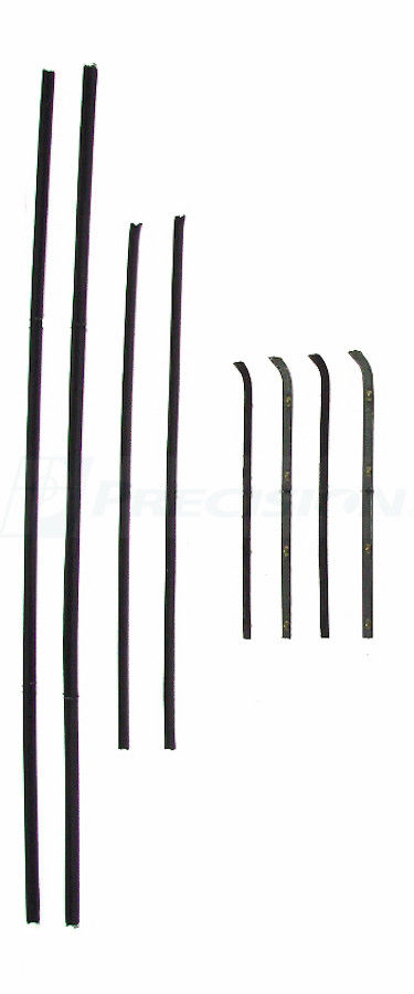 60-63 Chevy Door Beltline Molding Glass Run Channel Window Seal Kit / Metal Frame