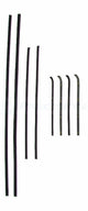 60-63 Chevy Door Beltline Molding Glass Run Channel Window Seal Kit / Metal Frame