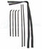 64-66 Chevy Truck Door Black Beltline Glass Run Channel Weatherstrip Window Seal