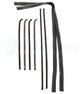 64-66 Chevy Truck Door Black Beltline Glass Run Channel Weatherstrip Window Seal