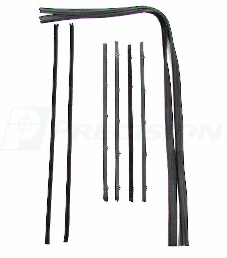 73-80 Chevy Truck/Suburban Rear Door Beltline Molding Glass Run Window Seal Kit