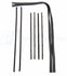 73-80 Chevy Truck/Suburban Rear Door Beltline Molding Glass Run Window Seal Kit
