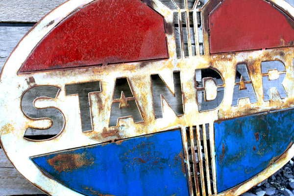 Standard Oil Garage Sign Large Wall Petroleum Plasma Art Garage Art
