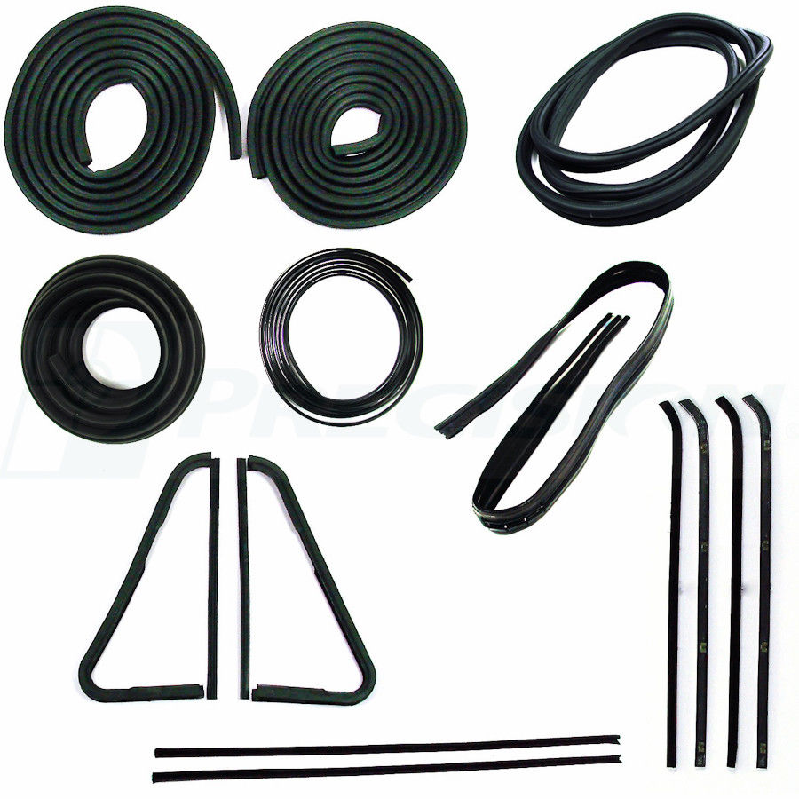64-66 Chevy C10 Truck Complete Gasket Kit Door Glass Weatherstrip