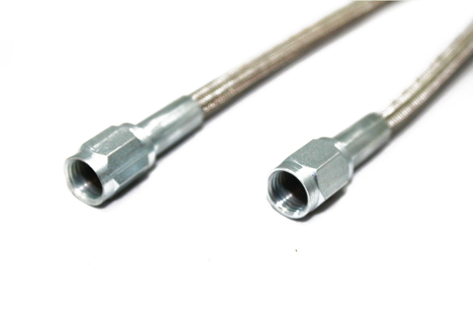 -4 AN 36" Braided Stainless Steel Brake Hose w/ Straight Ends Gauge / Turbo Lines