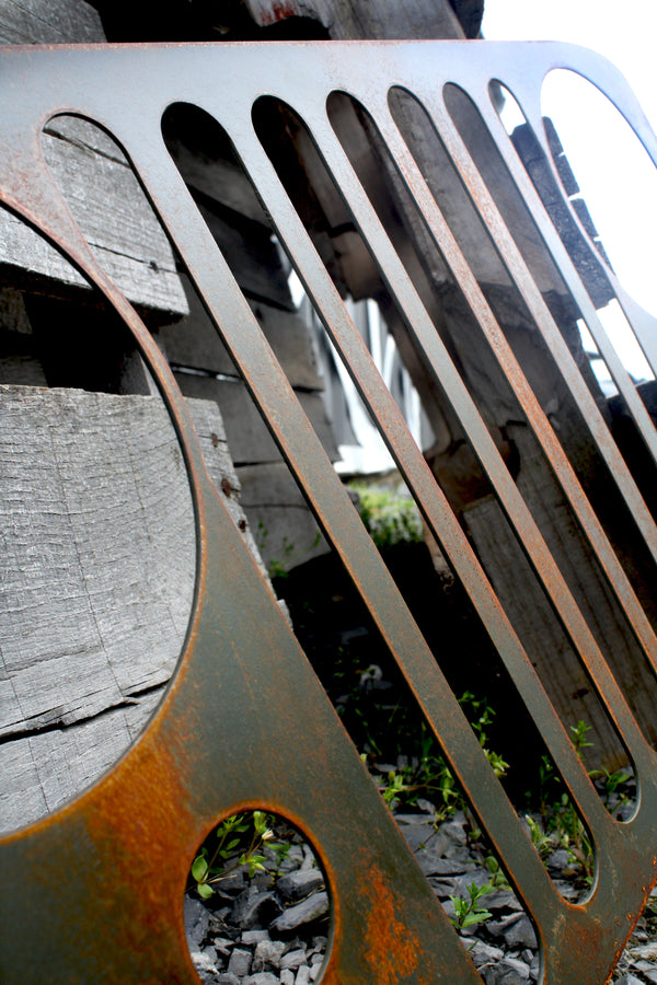 1945-1949 Willys Jeep CJ-2A Army Green/Rust Patina Grille