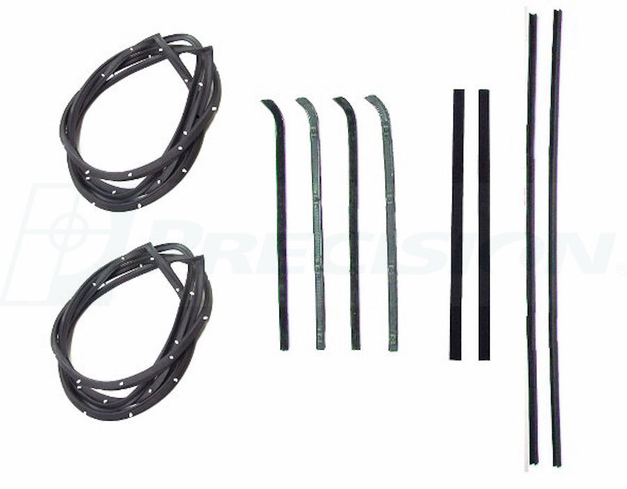 55-59 Chevy Truck Door Gaskets & Beltline Molding Channel Weatherstrip Seal Kit