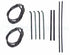 55-59 Chevy Truck Door Gaskets & Beltline Molding Channel Weatherstrip Seal Kit