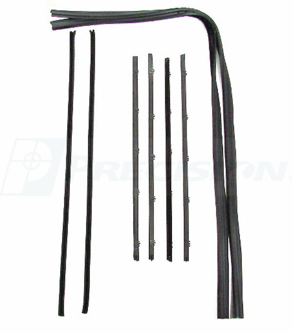 67-72 Chevy Truck Door Gaskets & Beltline Molding Channel Weatherstrip Seal Kit