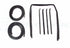 81-86 Chevy Truck Door Gaskets & Beltline Molding Channel Weatherstrip Seal Kit