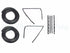 88-99 Chevy Truck Door Gaskets & Beltline Molding Channel Weatherstrip Seal Kit