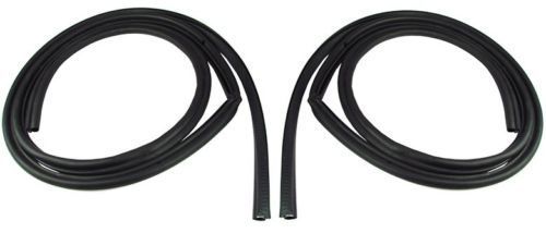 67-72 Chevy Truck Door Gaskets Rubber Weatherstrip Seals w/ Mitered Corner C10