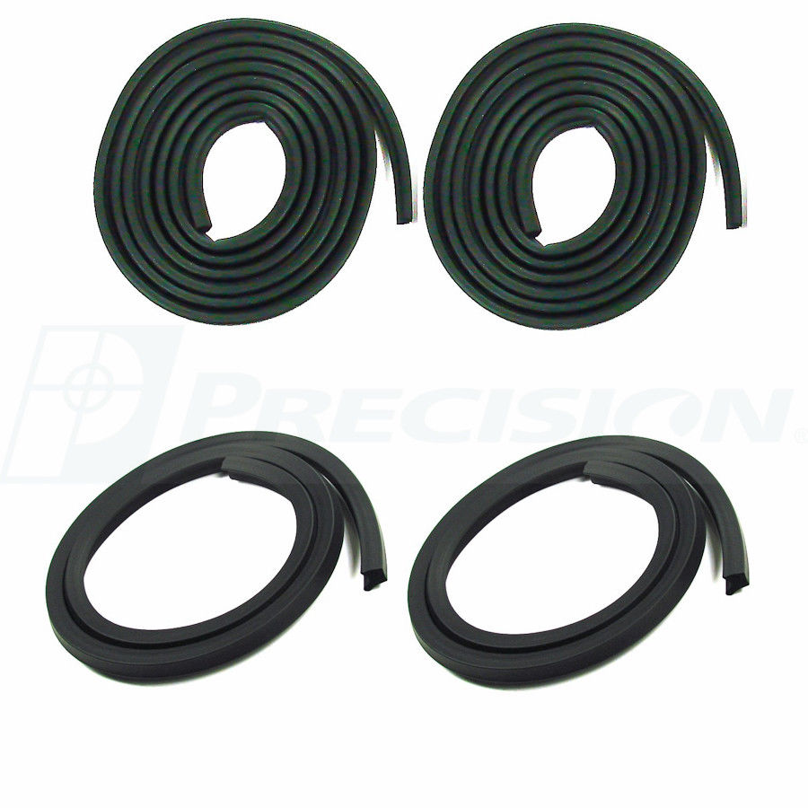 60-61 Chevy C10 Truck Door Gaskets Rubber 4-PC Kit Weatherstrip Seals