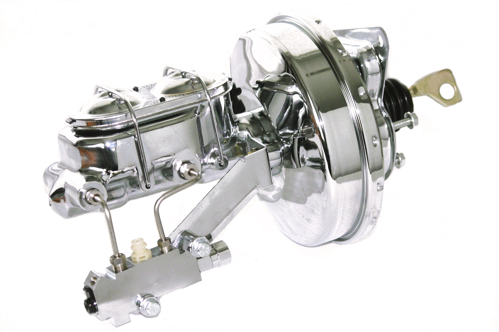 67-70 Ford Mustang Chrome Master Cylinder, Booster & Proportioning Valve