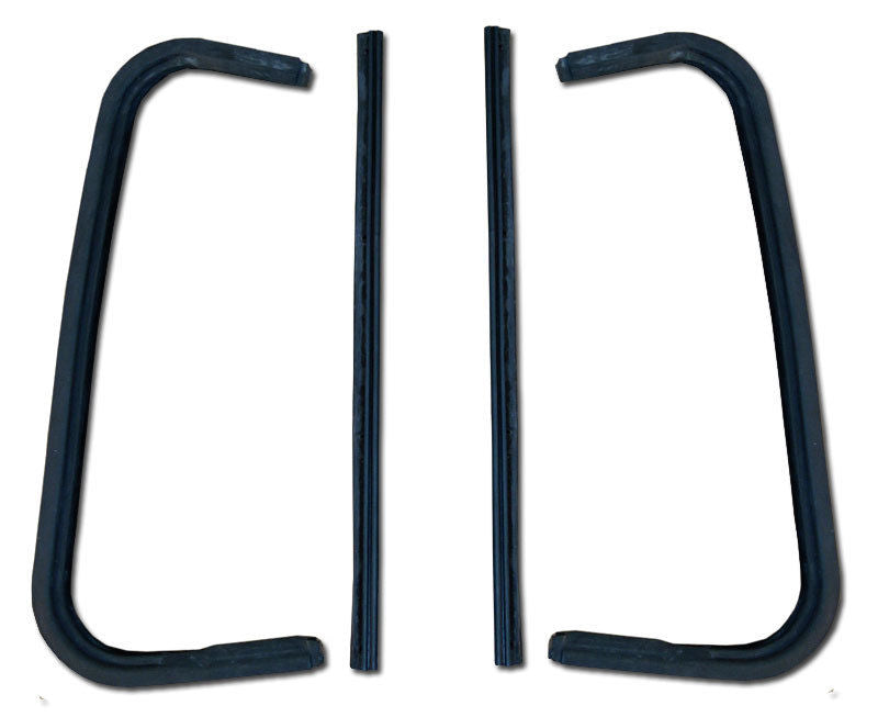60-63 Chevy Truck Door Vent Window Glass Seals 4-PC Rubber Weatherstrip Kit